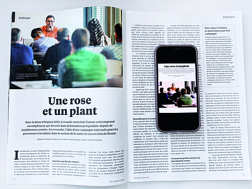 Papier et numérique: ces 27 dernières années, le Journal asmac a été publié sous forme de magazine imprimé. Il sera désormais uniquement disponible en ligne.  Photo: mediservice vsao-amac